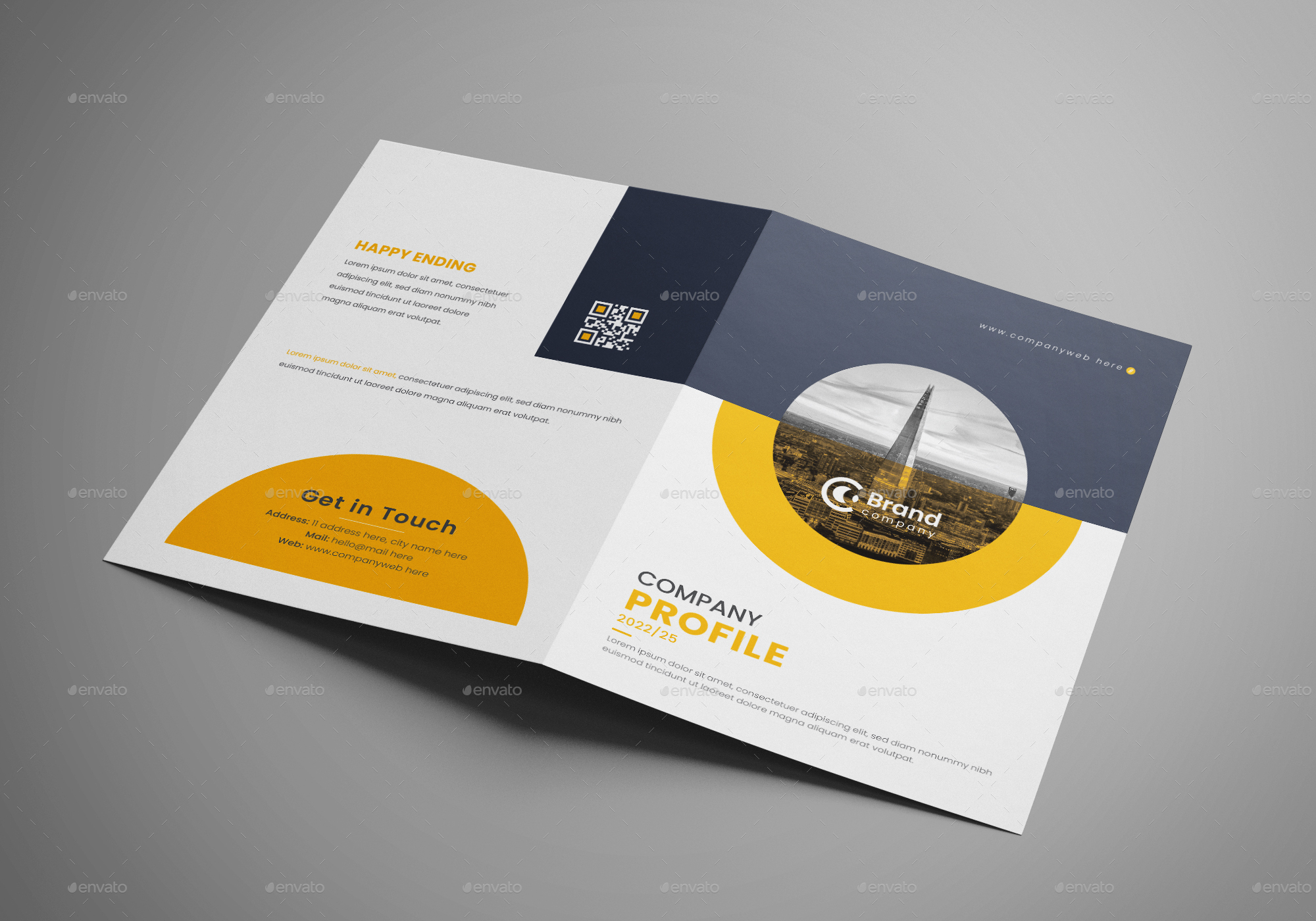 Corporate Bi-Fold Brochure Template, Print Templates | GraphicRiver